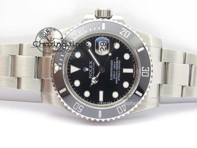 0227 Popular Submariner SS SS Black Dial BP Maker Best Edition Swiss ETA 3929